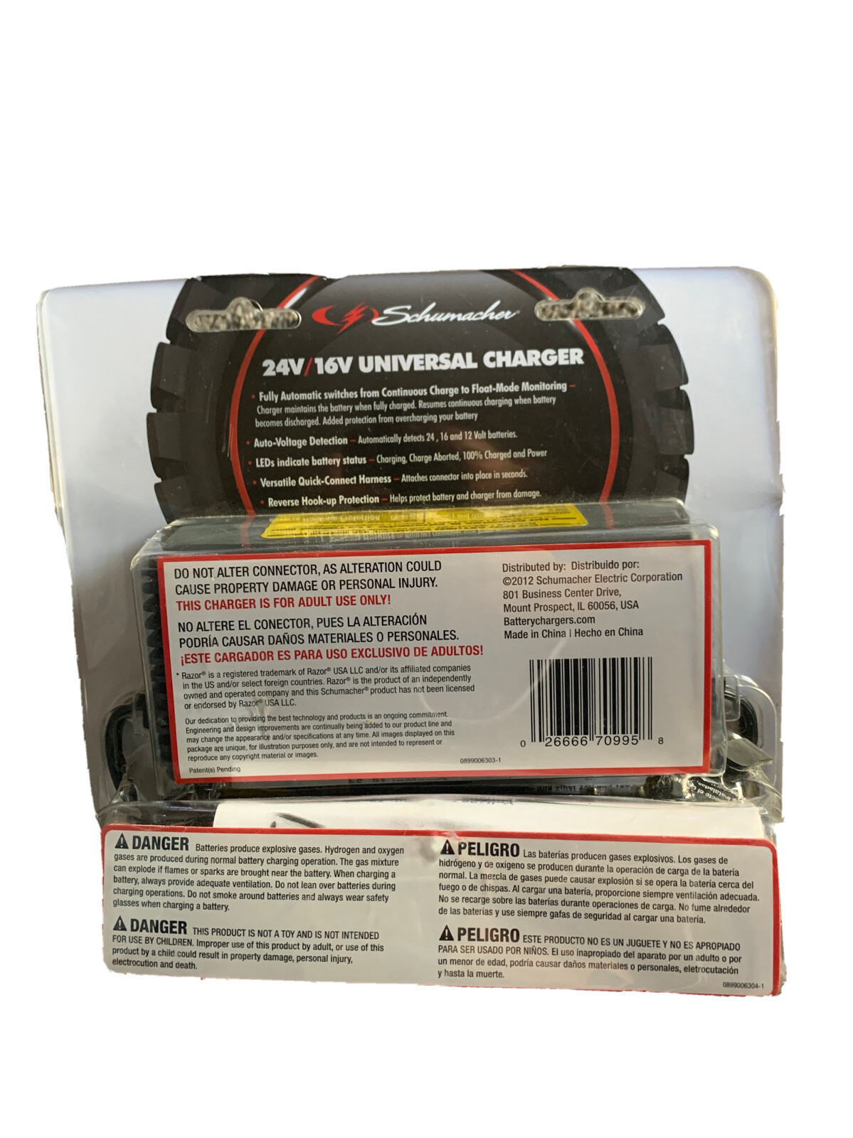 Schumacher CR-2 Charge ‘n Ride 24V/16V/12V Universal Battery Ride On Toy Charger