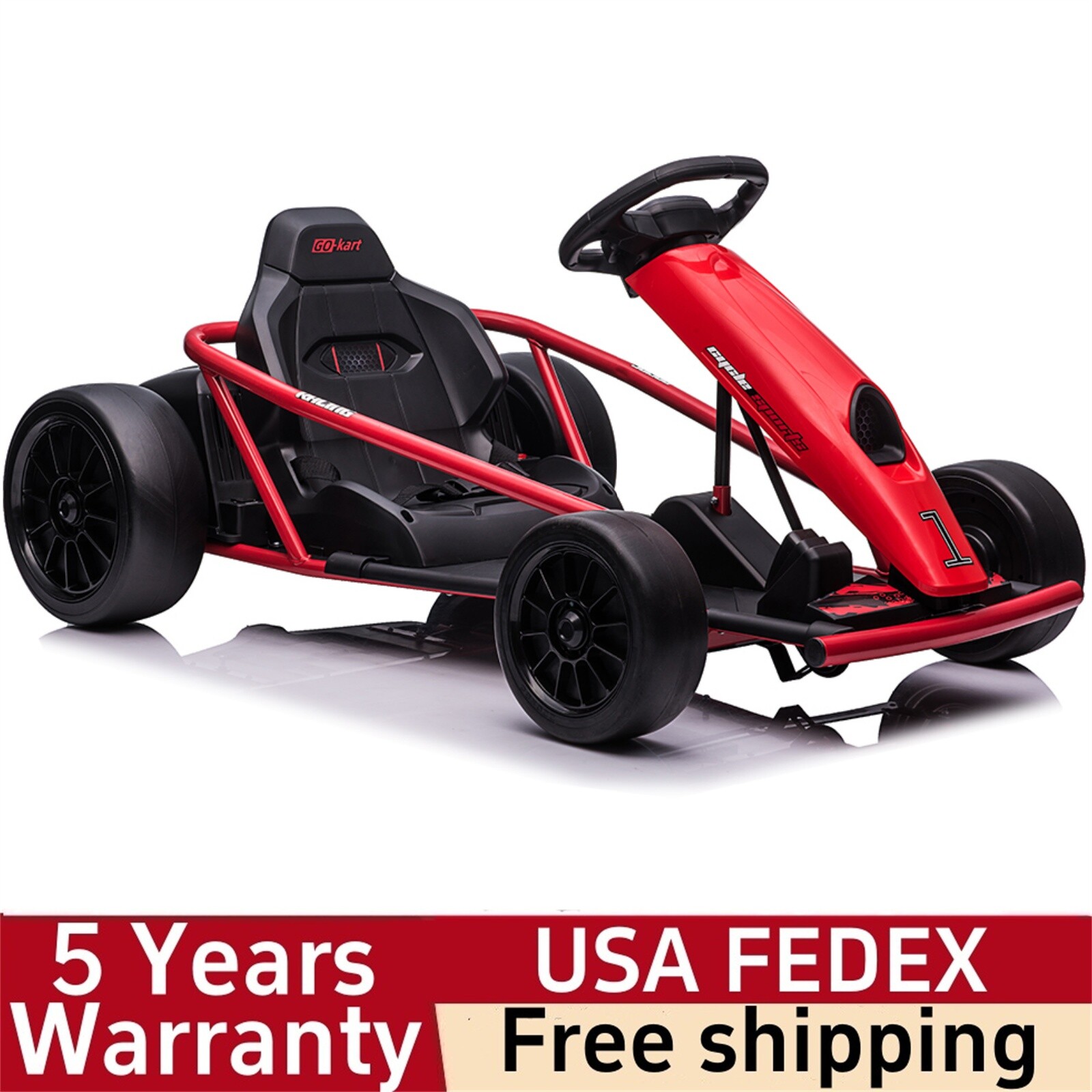 🔥24V Go Kart Ride On Toy for Kids 8-12 Years 300W*2 Extra Powerful Motors