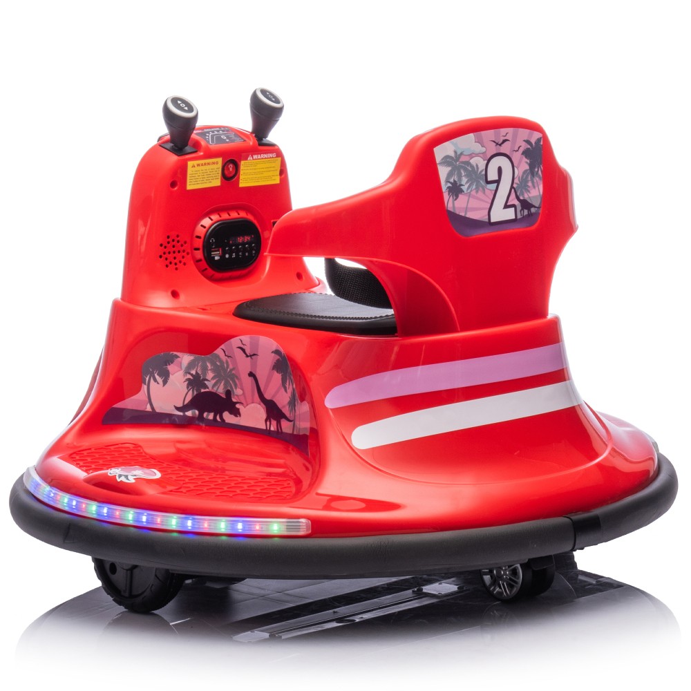 12V Kids Ride On Bumper car W/Parents control,Rotate 360 ° For kids of 2-5