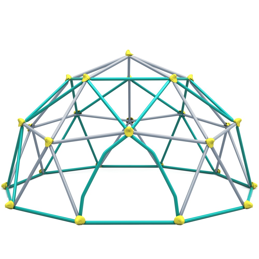 12ft Kids Climbing Dome – Geometric Play Center, Rust & UV Resistant Steel