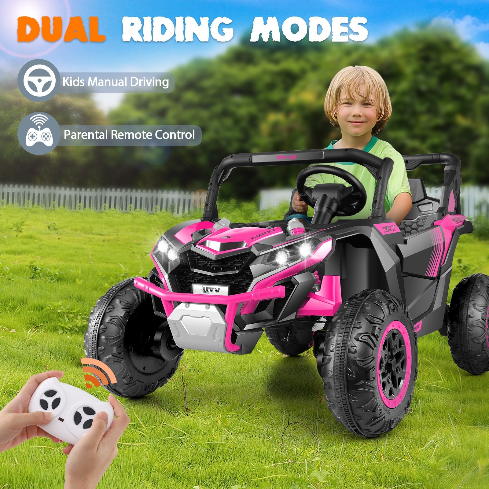 24V 2 Seats Ride On UTV Electric Car Toys for Kids with 4x200W Motors ＆ Remote✨✨