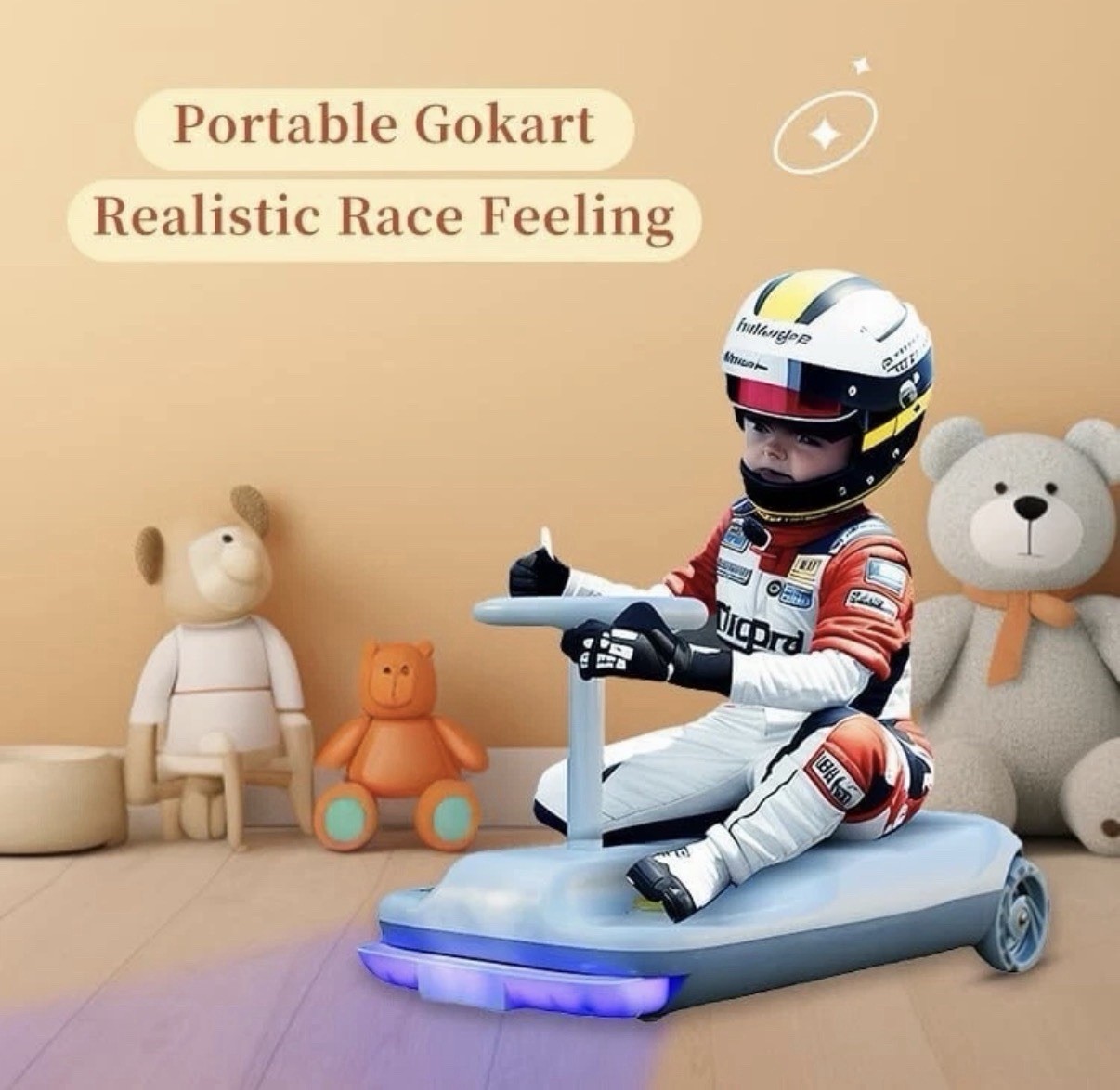 Kids Clean Car – electric cleaning GOKART