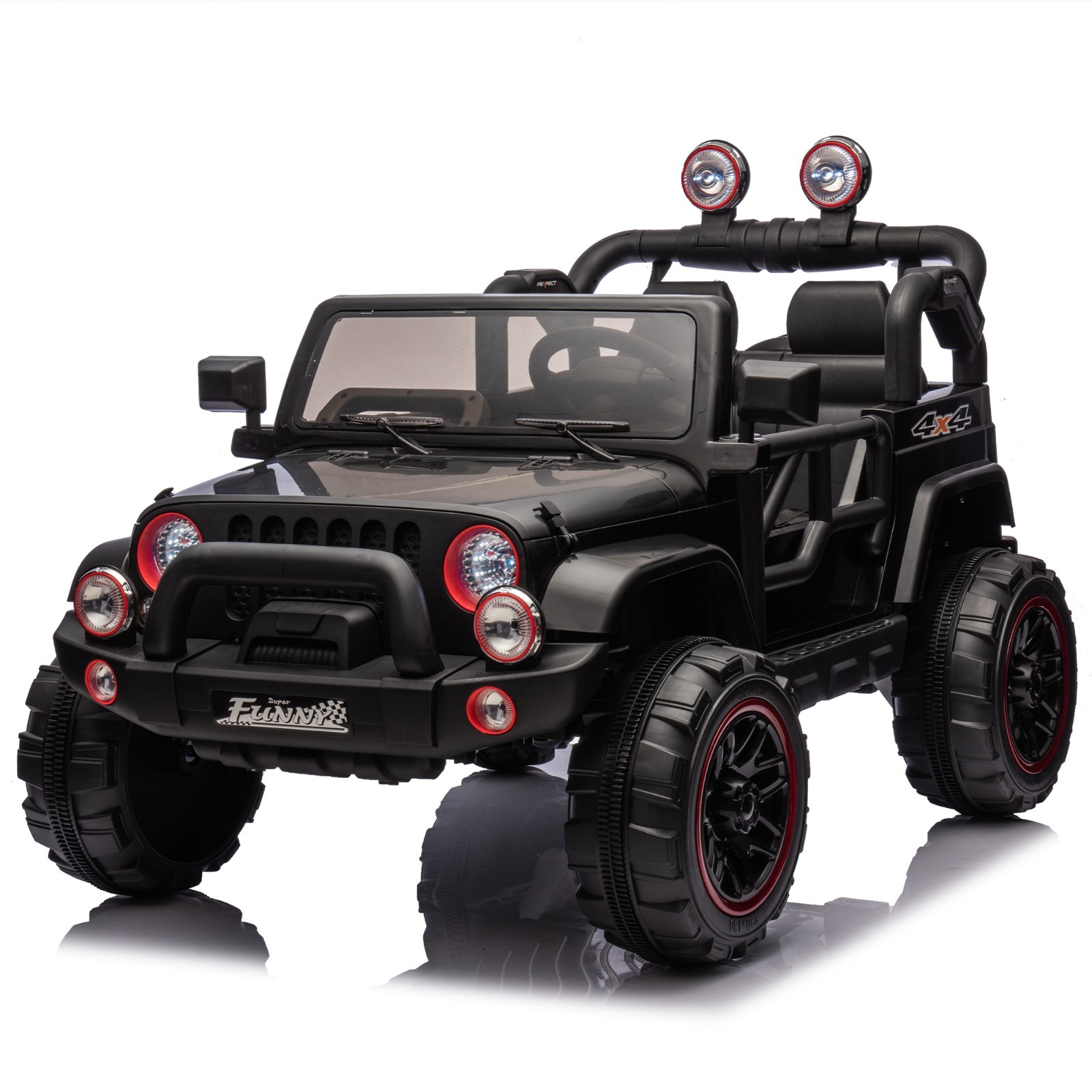 24V 2 Seater Kids Ride On Truck Electric Car Toy with Remote Bluetooth 2.5-4 MPH