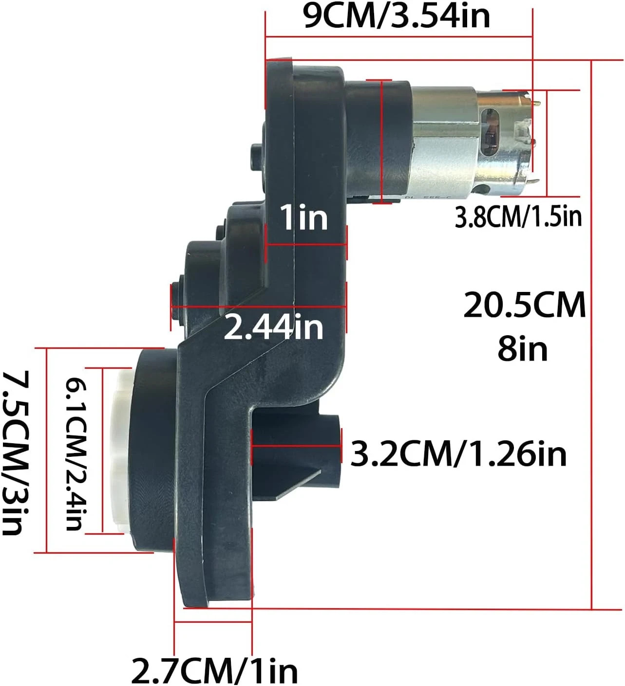 24V High Power Gearbox for Power Wheels 24 Volt Motor 30000RPM High Torque New