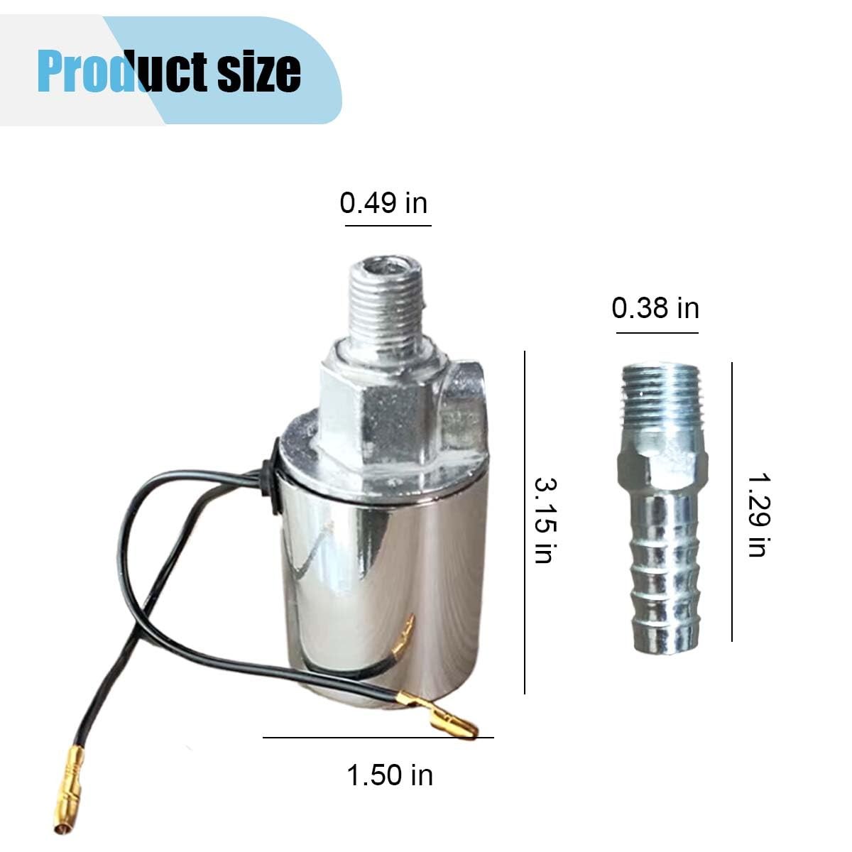 1/4 Inch NPT 12V 24V Train Truck Air Horn Electric Solenoid Valve, Heavy Duty…