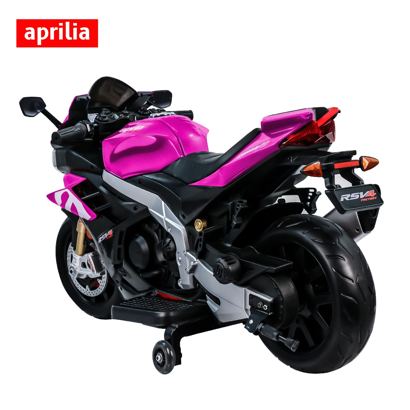 Aprilia 24V Kids Electric Motorcycle 6mph Dirt Bike Ride on Toy Bluetooth Music