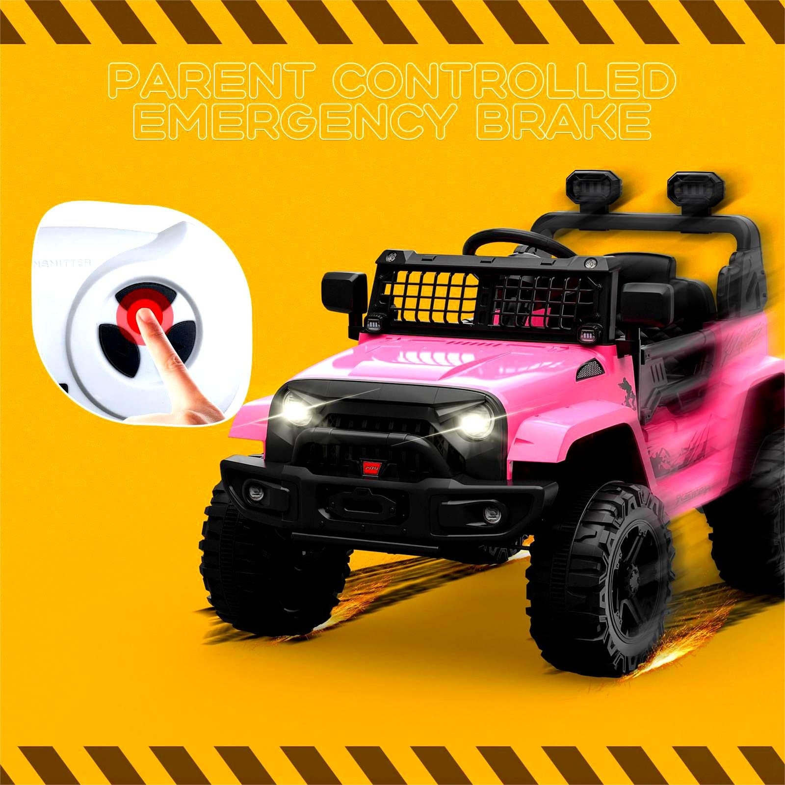 12V Ride on Car Electric Vehicles Kid Truck W/ Remote Control Spring Suspension