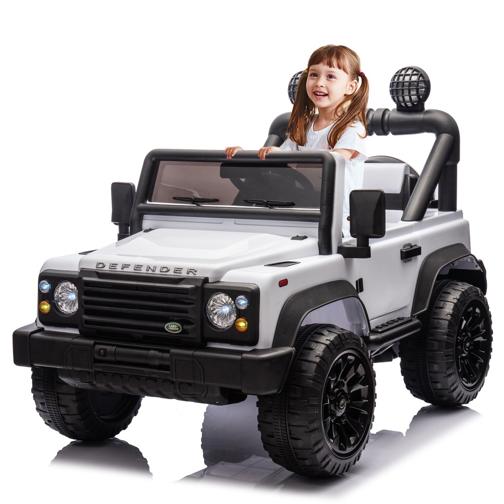 Land Rover Defender 24V Kids Car Bluetooth MP3 LED Lights 3-7 Years Gift