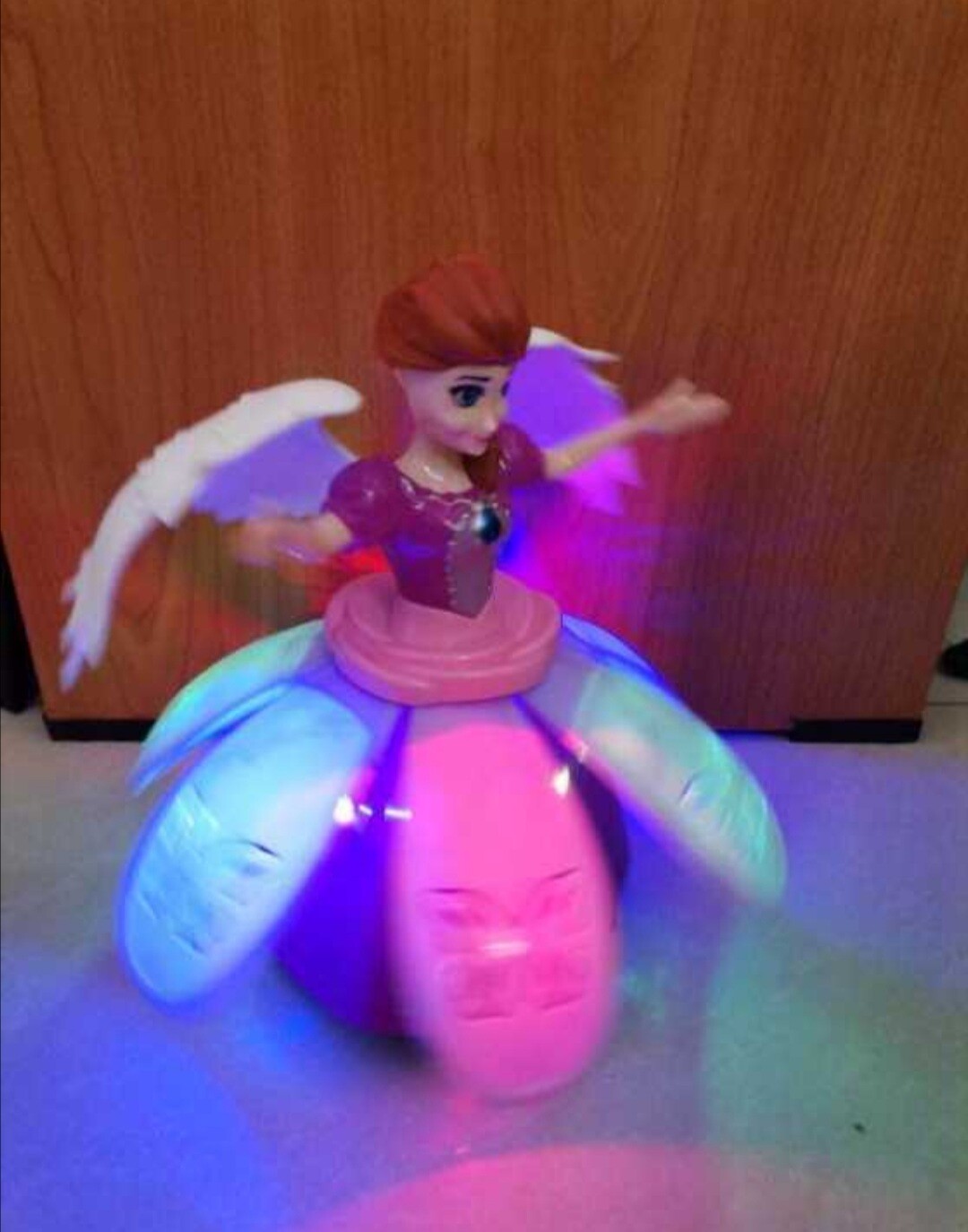 Dancing Angel Lighting Music Rotate Beautiful Doll Robot Toy Best Gift For Girls