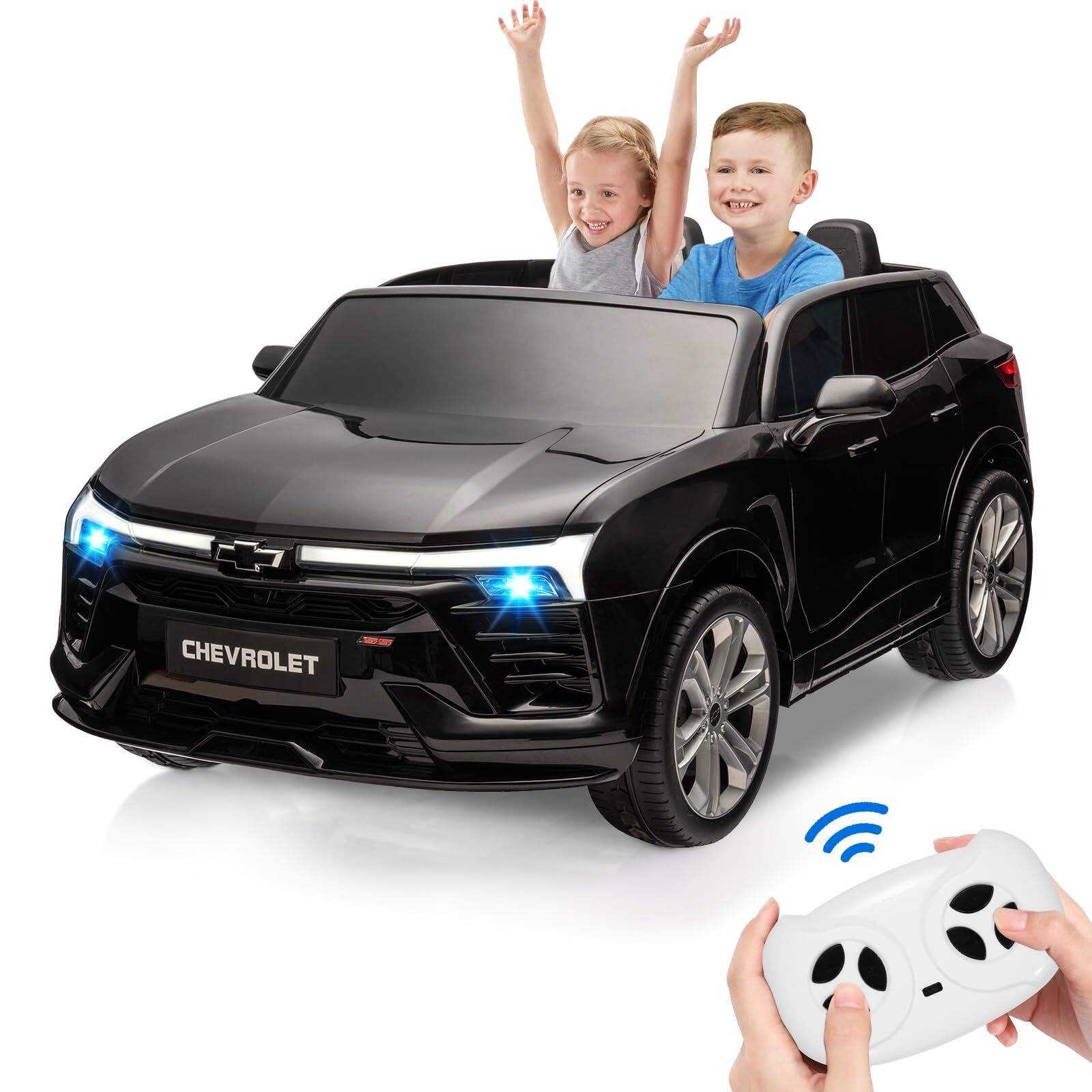 2 Seater Ride On Toy, 24V Ride On Car for Toddler 3-8 With Parent Remote Control