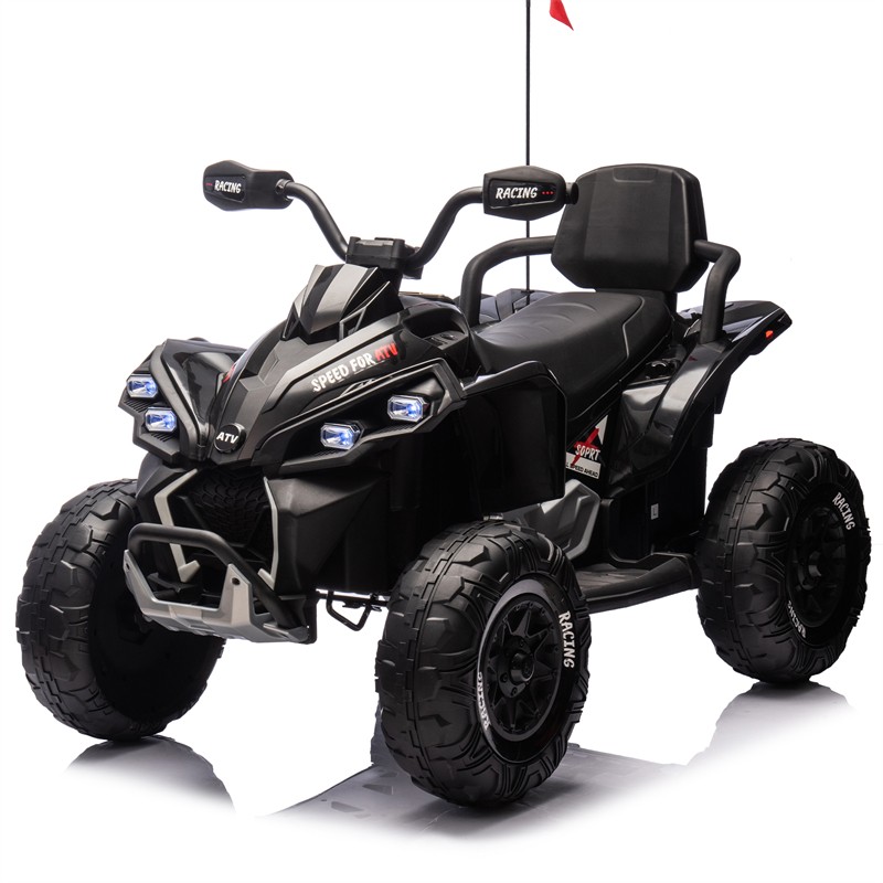 24V Kids Ride On Toy Electric ATV 4-wheel shock absorber 1.24-3.73MPH Aged 3-12