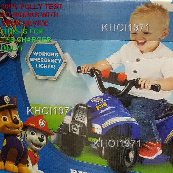 WALL charger AC adapter 8=F KT1378WM KIDTRAX Chase PAW PATROL ride on 6V battery
