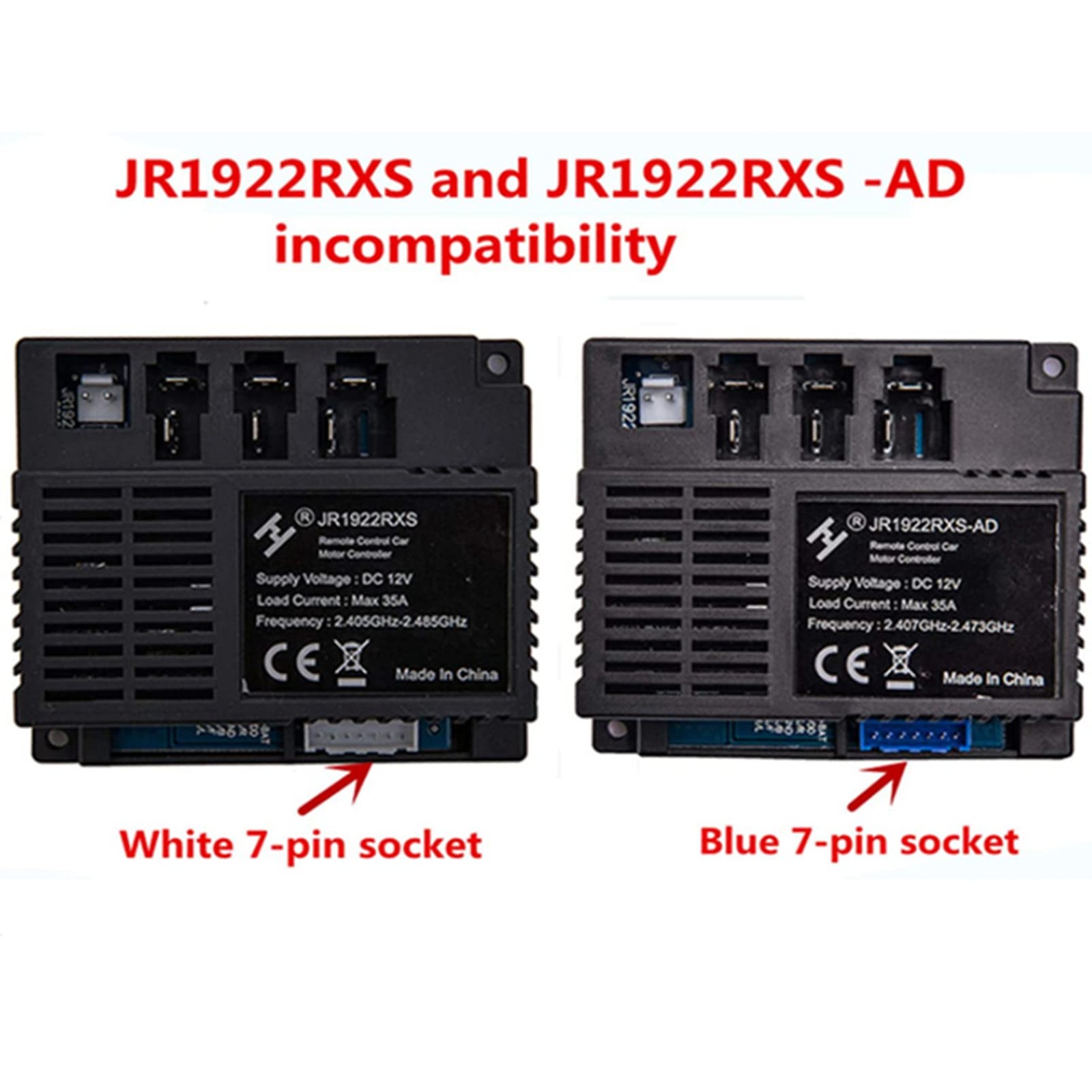 JR1922RXS 12V Controller Kids Powered Ride on car 2.4G Receiver Control Large
