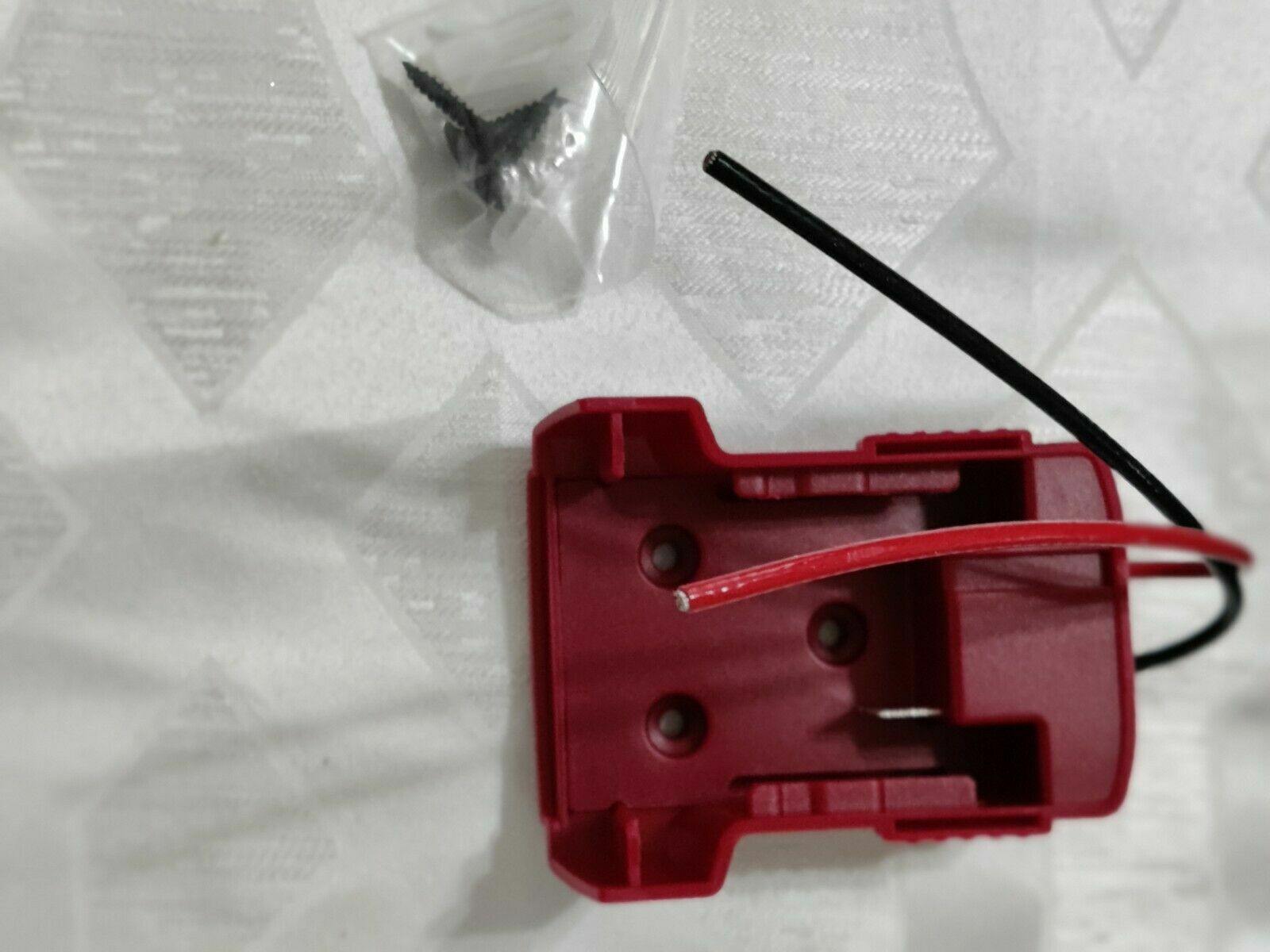 Milwaukee M18 Battery Adapter Holder dock w/ Wire Leads for Power Wheels upgrade