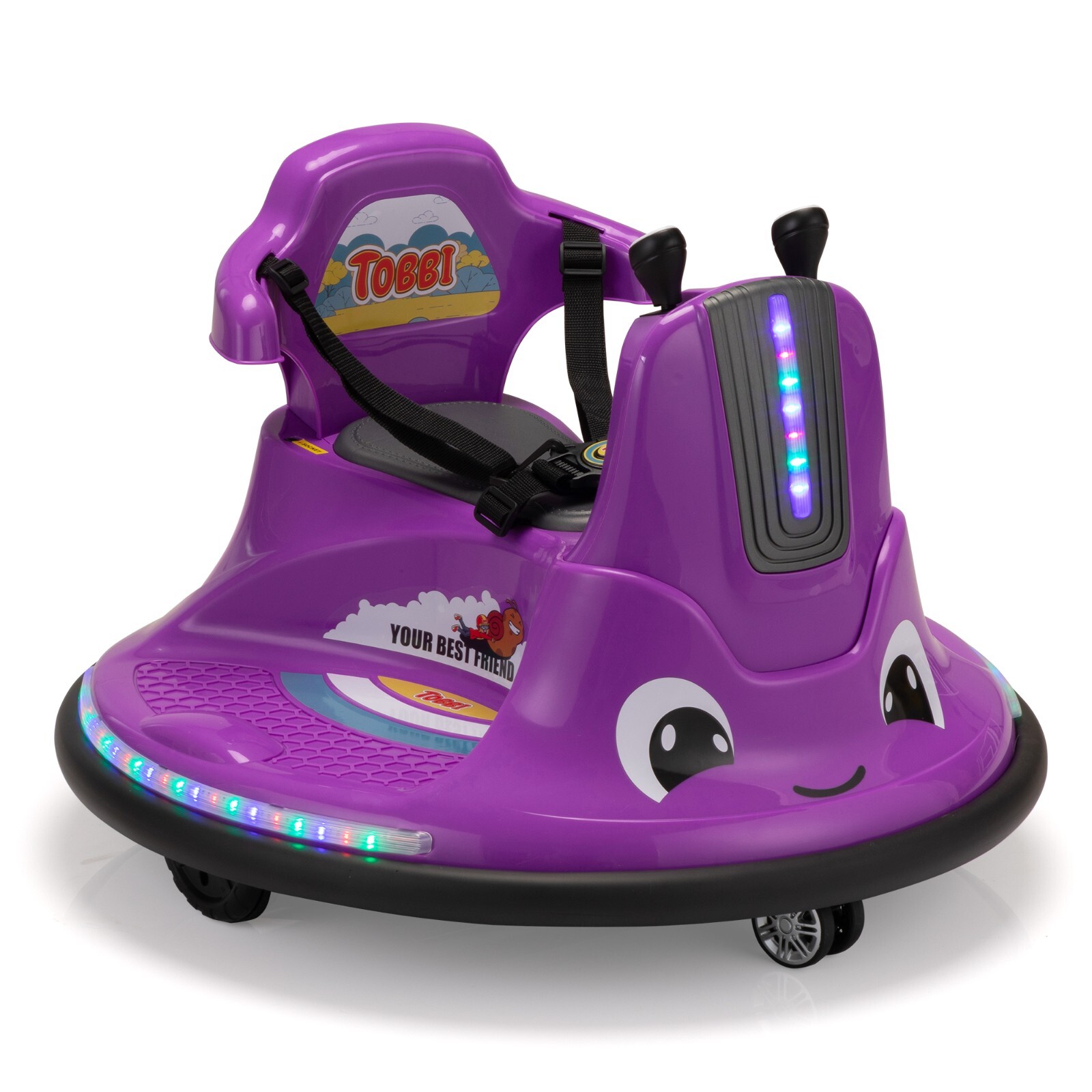 TOBBI Snail Bumper Car 12v Electric Ride on Toy Battery Powered Electric Vehicle