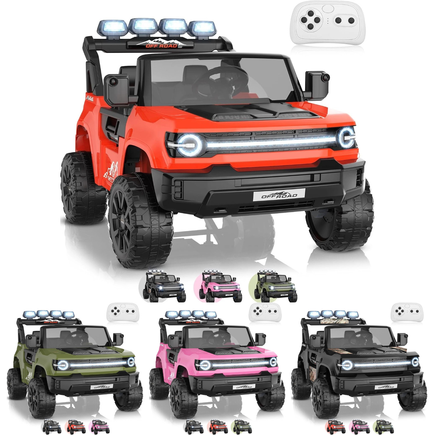 🔥24V Electric Ride on Car for Kids Powerful Wheels with Remote Control & Music