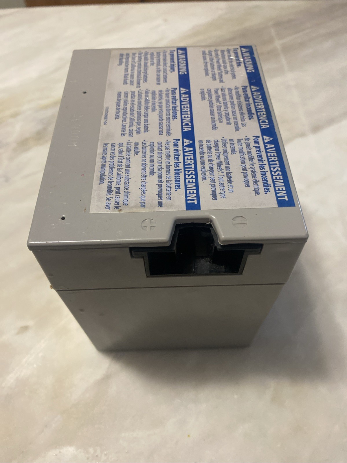 Power Wheels Gray Grey Battery 12 Volt 00801-0638