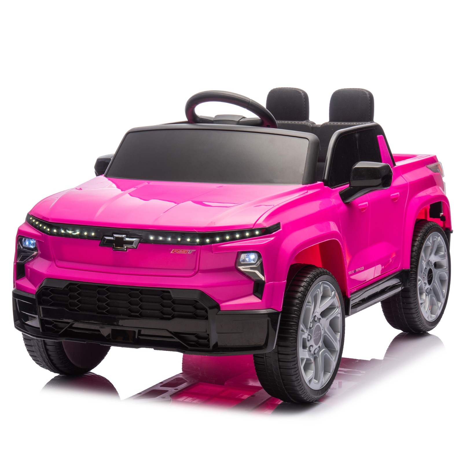 Licensed Chevrolet Silverado 12V Ride On Truck Electric Cars for Kids Toddlers