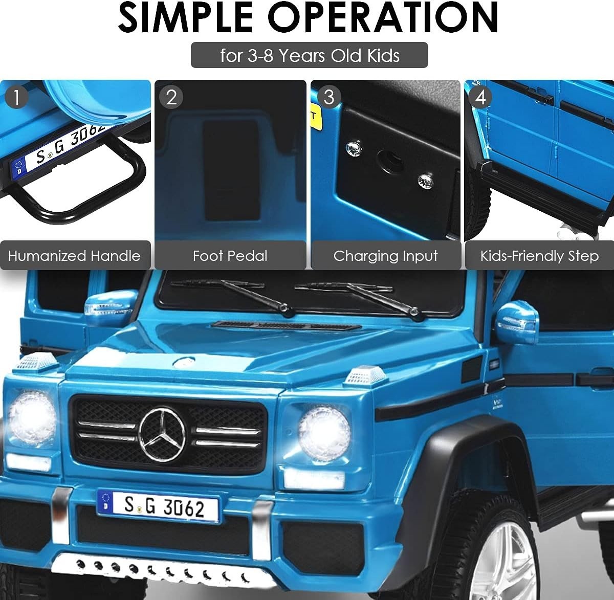 Licensed Mercedes-Benz Maybach 12V Ride On Car for Kids – Remote Controlled Fun
