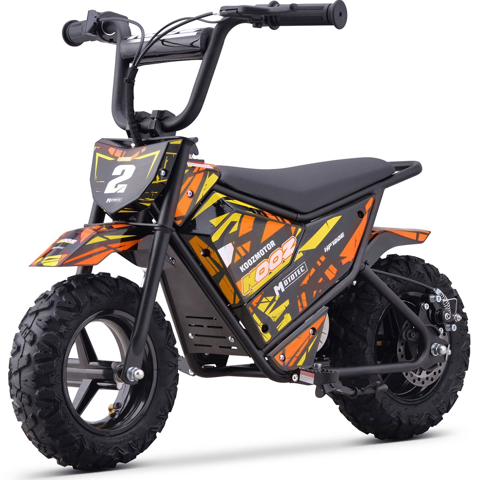 MotoTec 24V 250W Electric Mini Bike – Orange | Kids Ride-On Dirt Bike✅