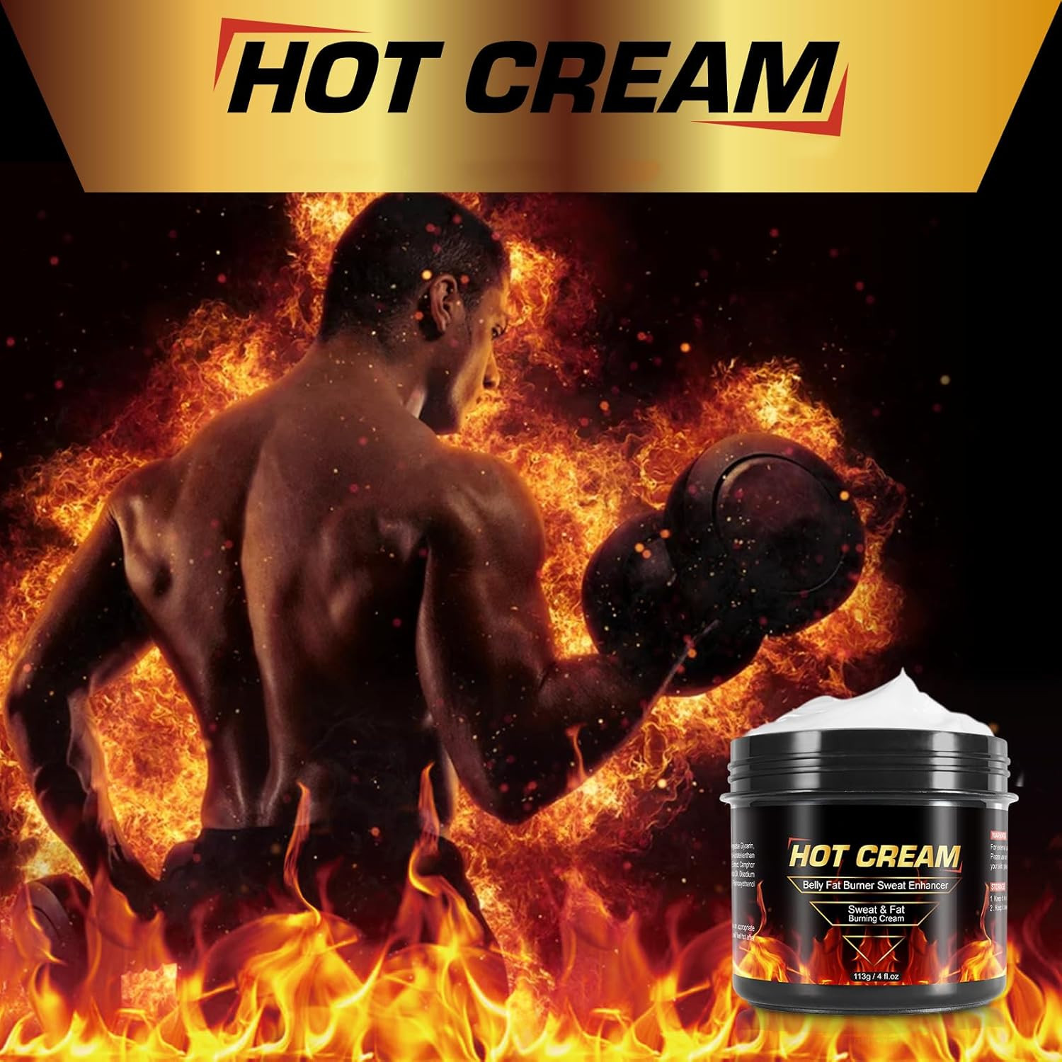 2PCS Hot Sweat Cream – Natural Workout Enhancer for Muscle Warm-Up & Skin Tighte