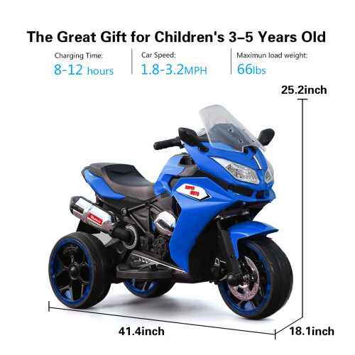 2026 Boy Girl Kids Ride On Dirt Bike 12V Electric Motorcycle Training Wheels