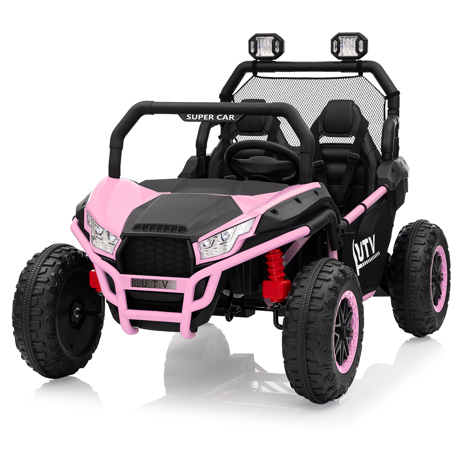 24V Power Wheel for Big Kids 3-8,2 Seater Electric Car,Ride on Car Toy for Grass