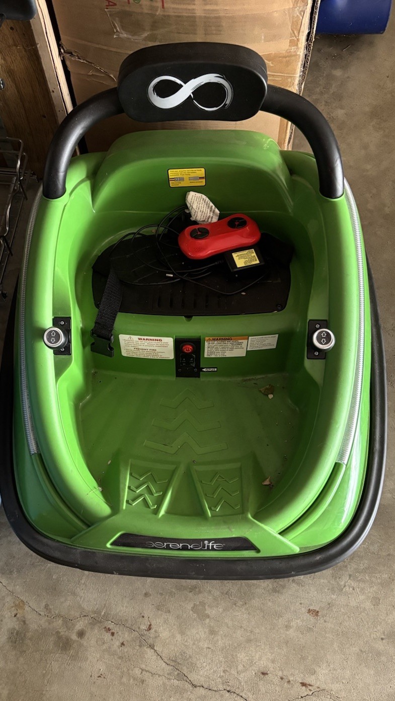 Next Step Infinity Ride-Seat Belt-Max Speed-1.5MPH-spin-12V Rechargeable-3to8yrs