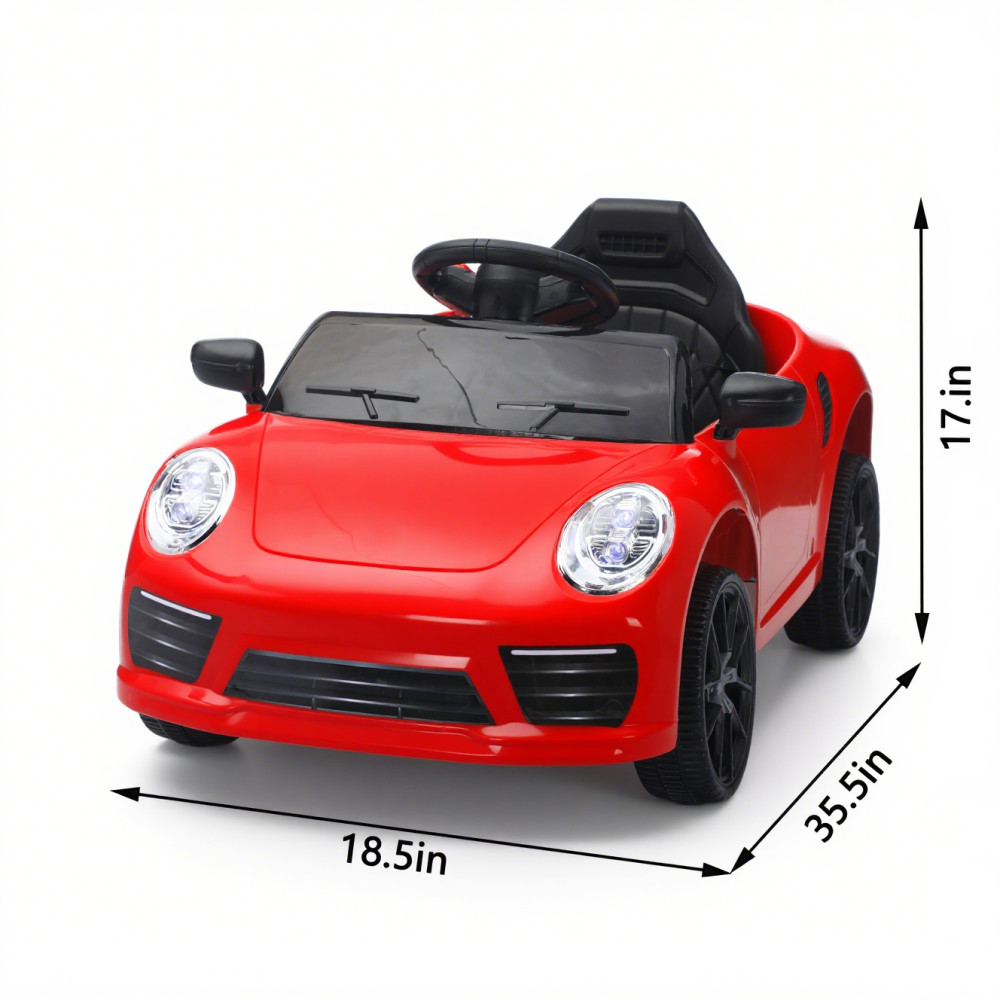 Electric Ride On Car w/ Remote, Pink Swing Seat for 3-5 Year Old Kids