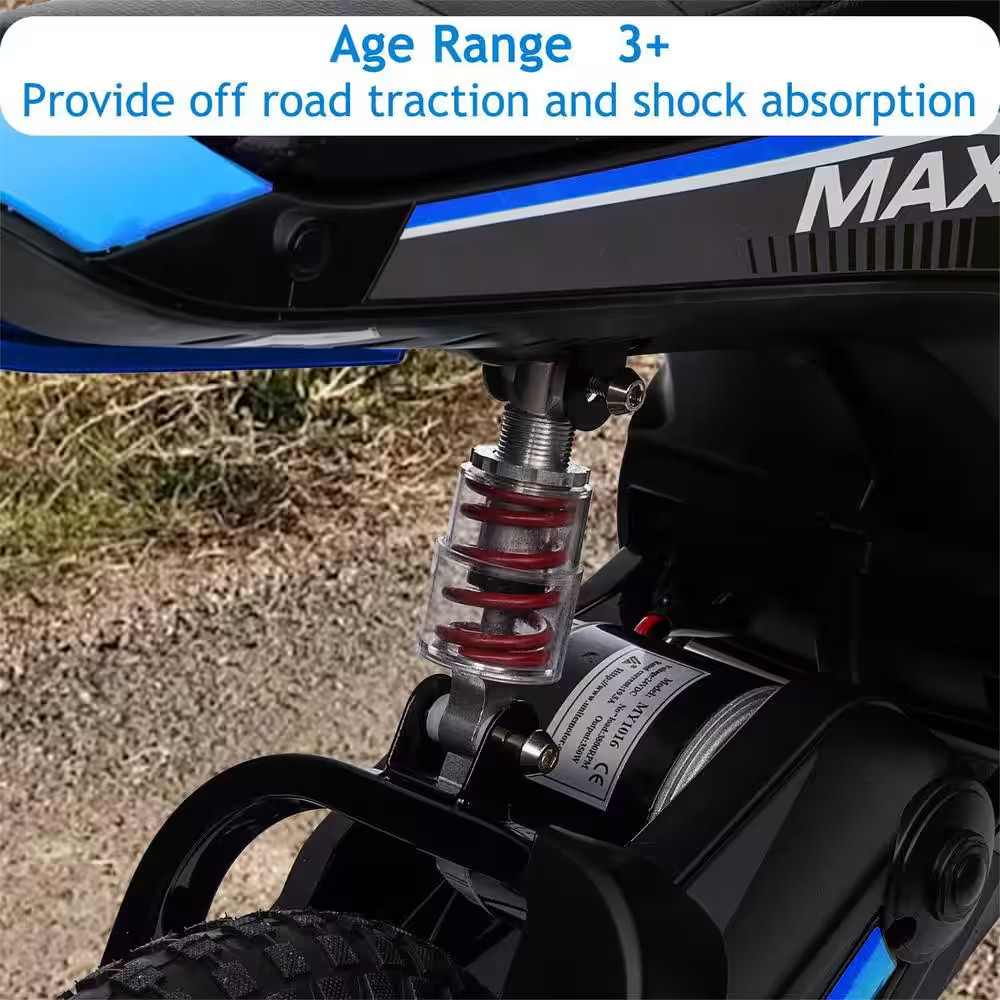 Jojoka Kids Ride on Motorcycle and Electric Motocross Bike, 24V Battery Powered