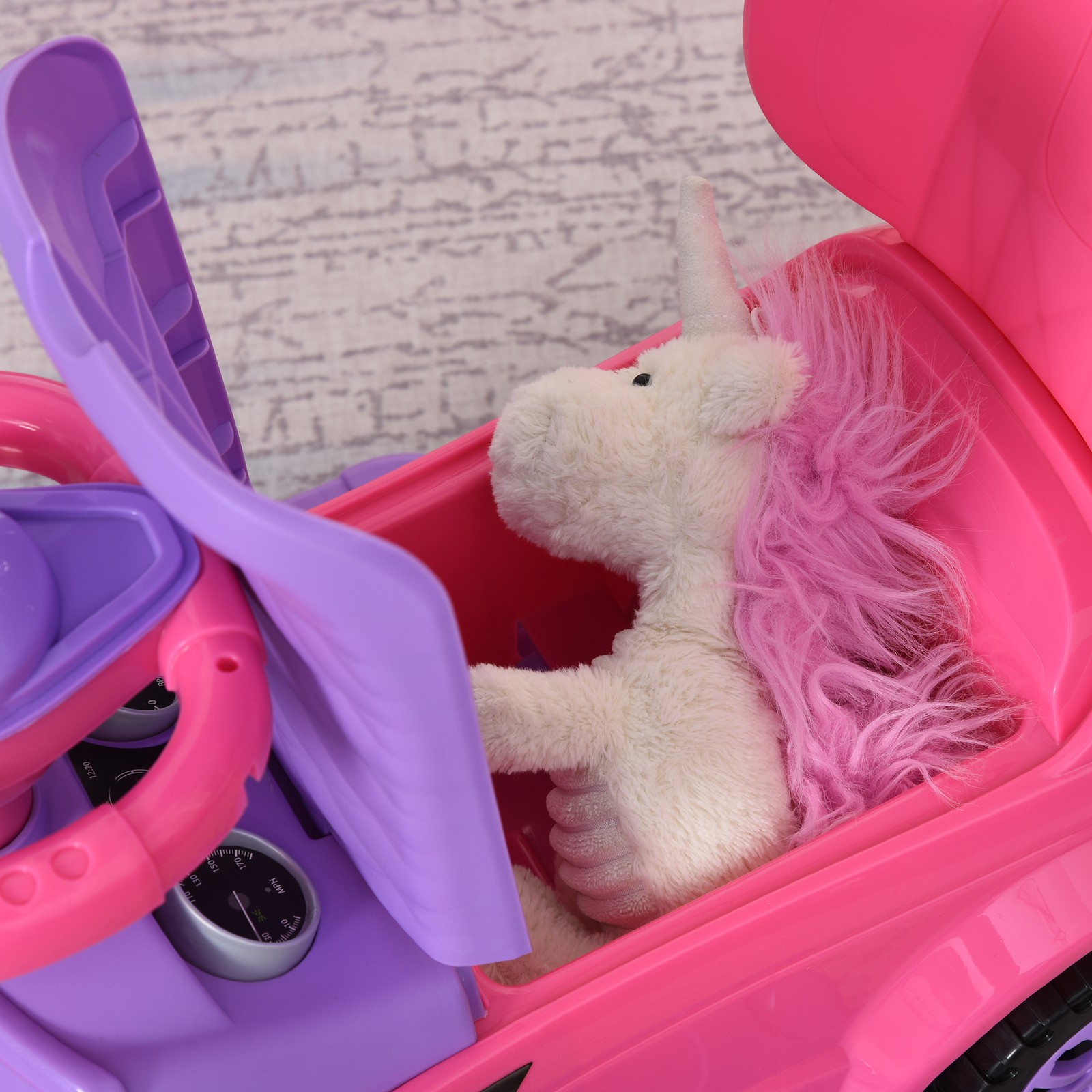 3-in-1 Toddler Push Car with Horn, Music & Lights, Ride On Toy for Ages 1-3