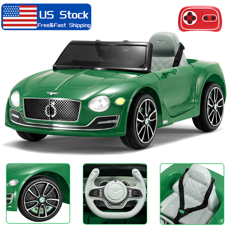 Licensed Bentley Style Electric Kids Ride On Car 12V +Remote Kids Xmas Gift Toys