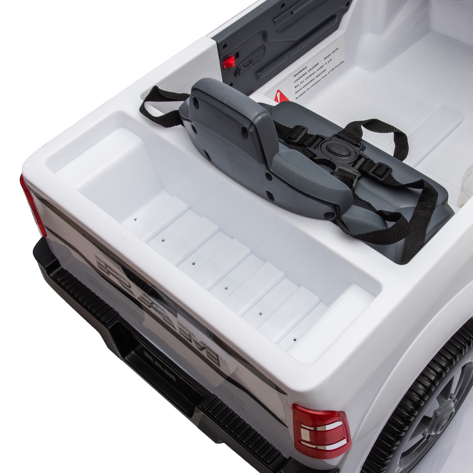 Large Kids Ride On Electric Pickup WITH/Parents Control For Kids Aged 3-5 White