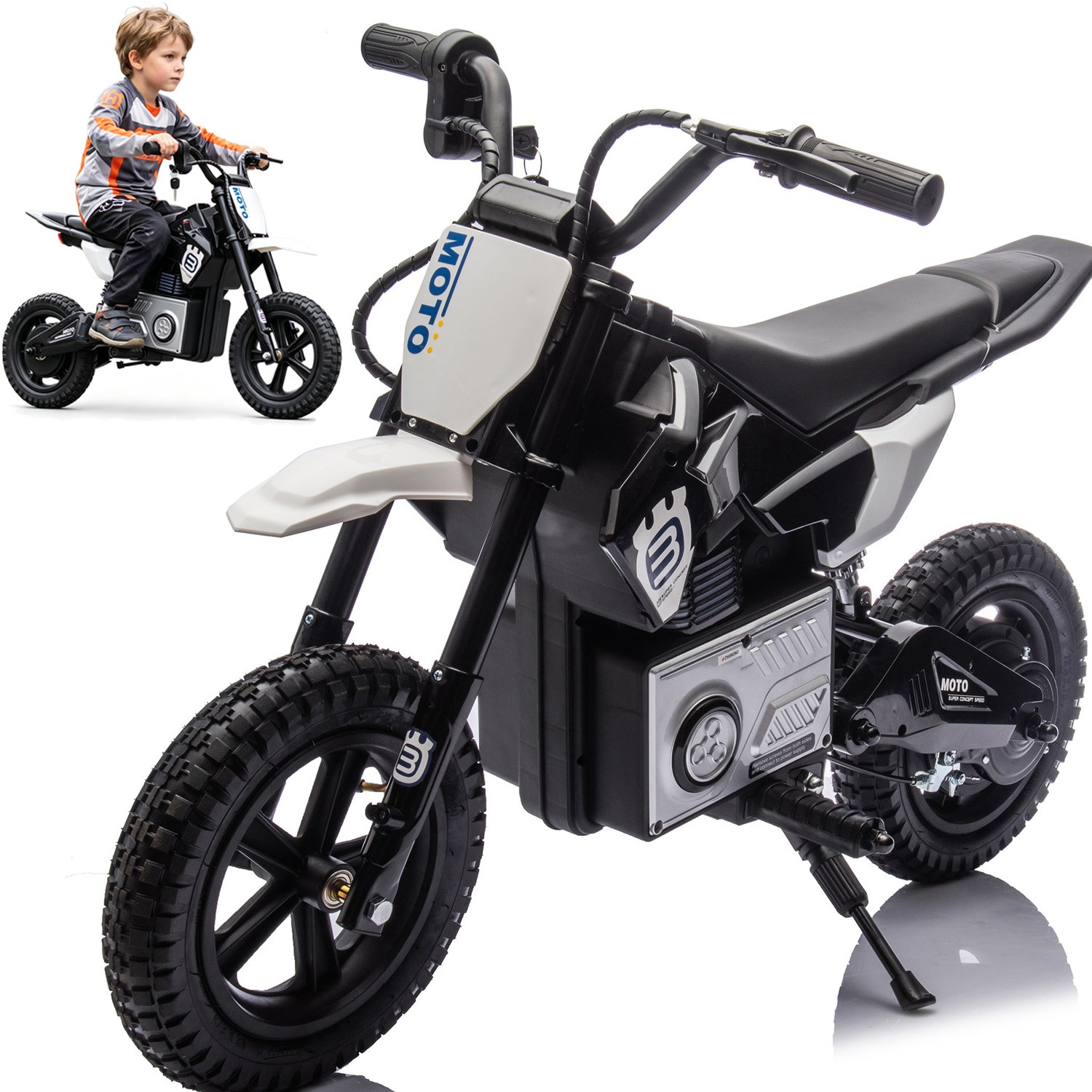24V Kids Electric Motocross Ride On Motorcycle Adjustable Speed Kids Motocross