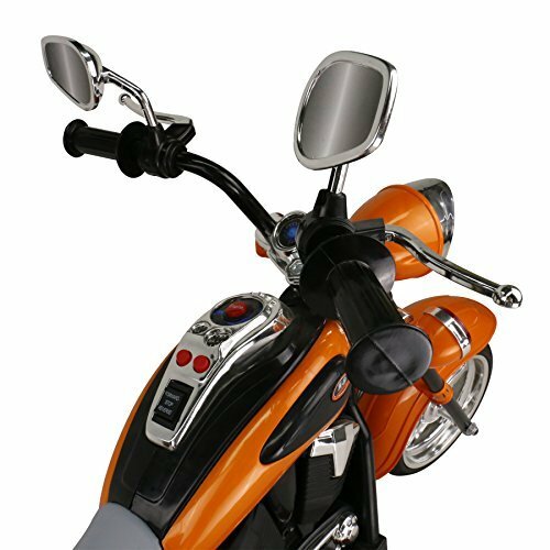 Trike Motorcycle Powered Ride on Motorcycle for Kids, 3-4 Years Old -Orange