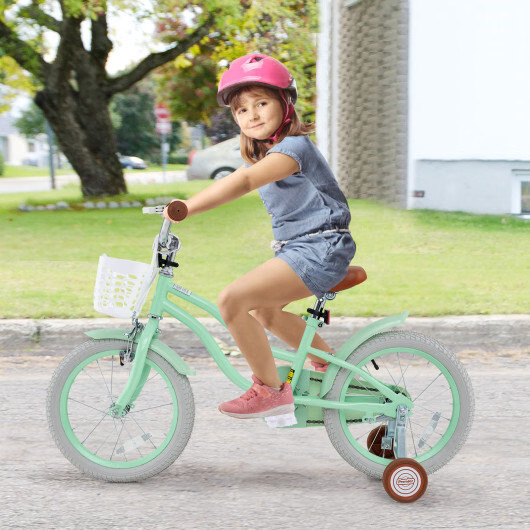 16 Inch Kids Bike with Adjustable Seat and Bell for Kids 3-8 Years Olds-16 inche