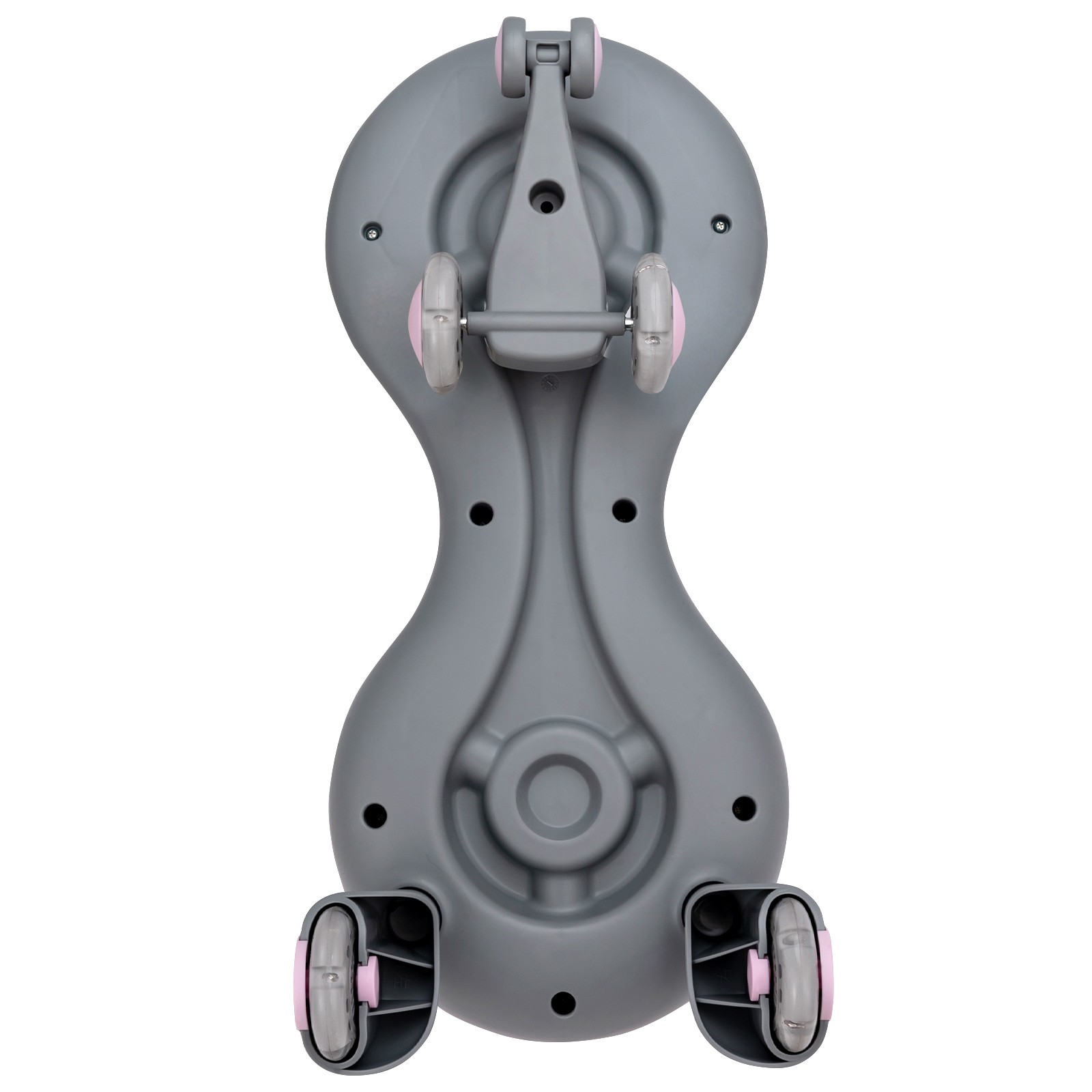 Babyjoy Wiggle Car Ride-on Toy w/ Flashing Wheels for Toddlers & Kids Pink