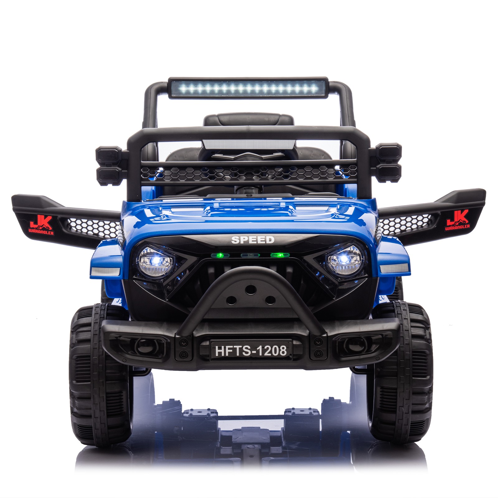 12V Kids Ride On Electric Truck Car Early education function kids aged 1-4 Blue