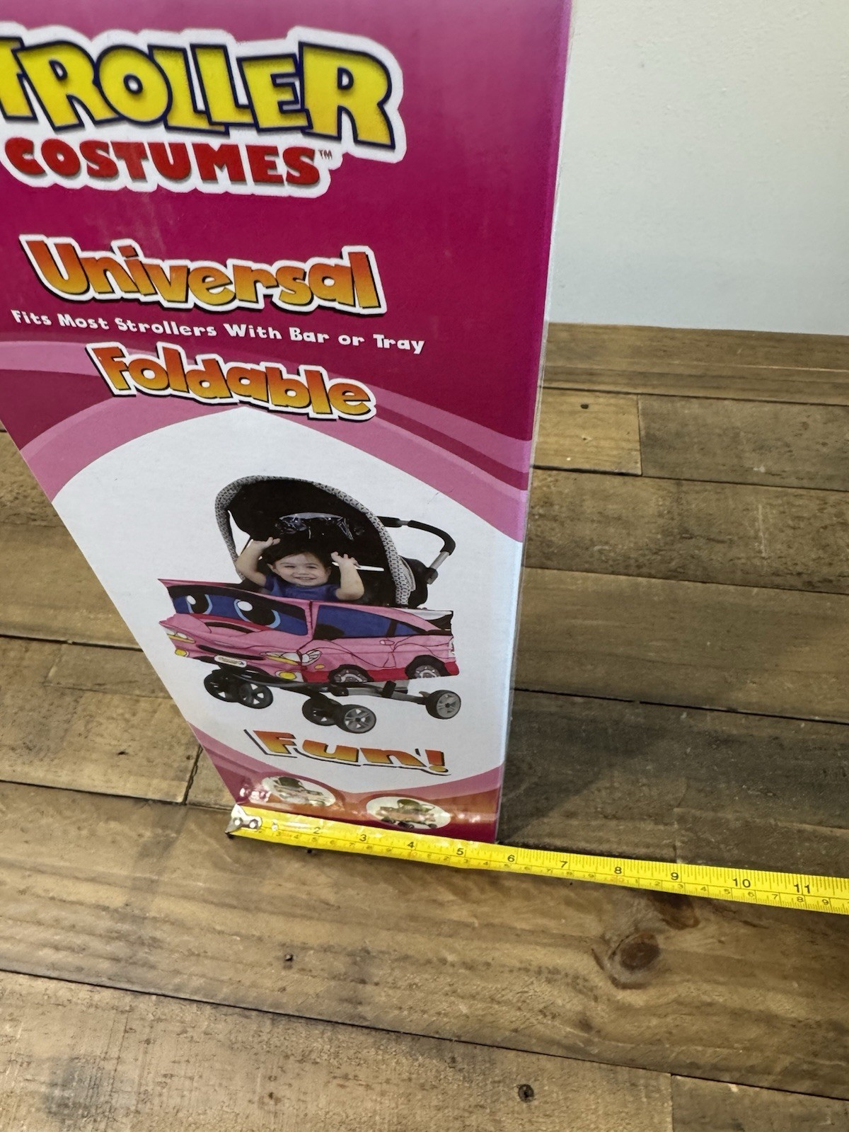 Pink Car Stroller Costume Turns Stroller Into a Baby, Toddler Ride On Car Toy
