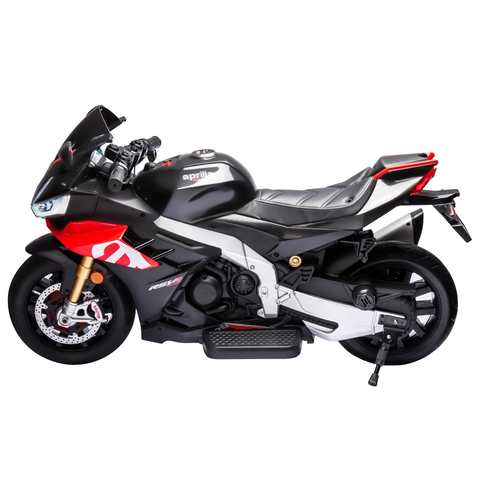 Black 24V Kids Electric Motorcycle 6mph Throttle Handle Grip with 2*75W Motors