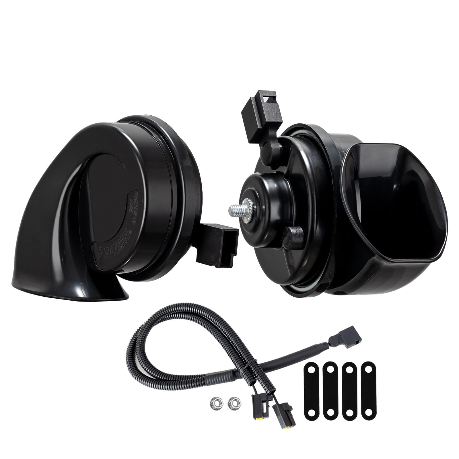 12V Waterproof DualTone Electric Snail Car Horn Wire Harness For Toyota Lexus