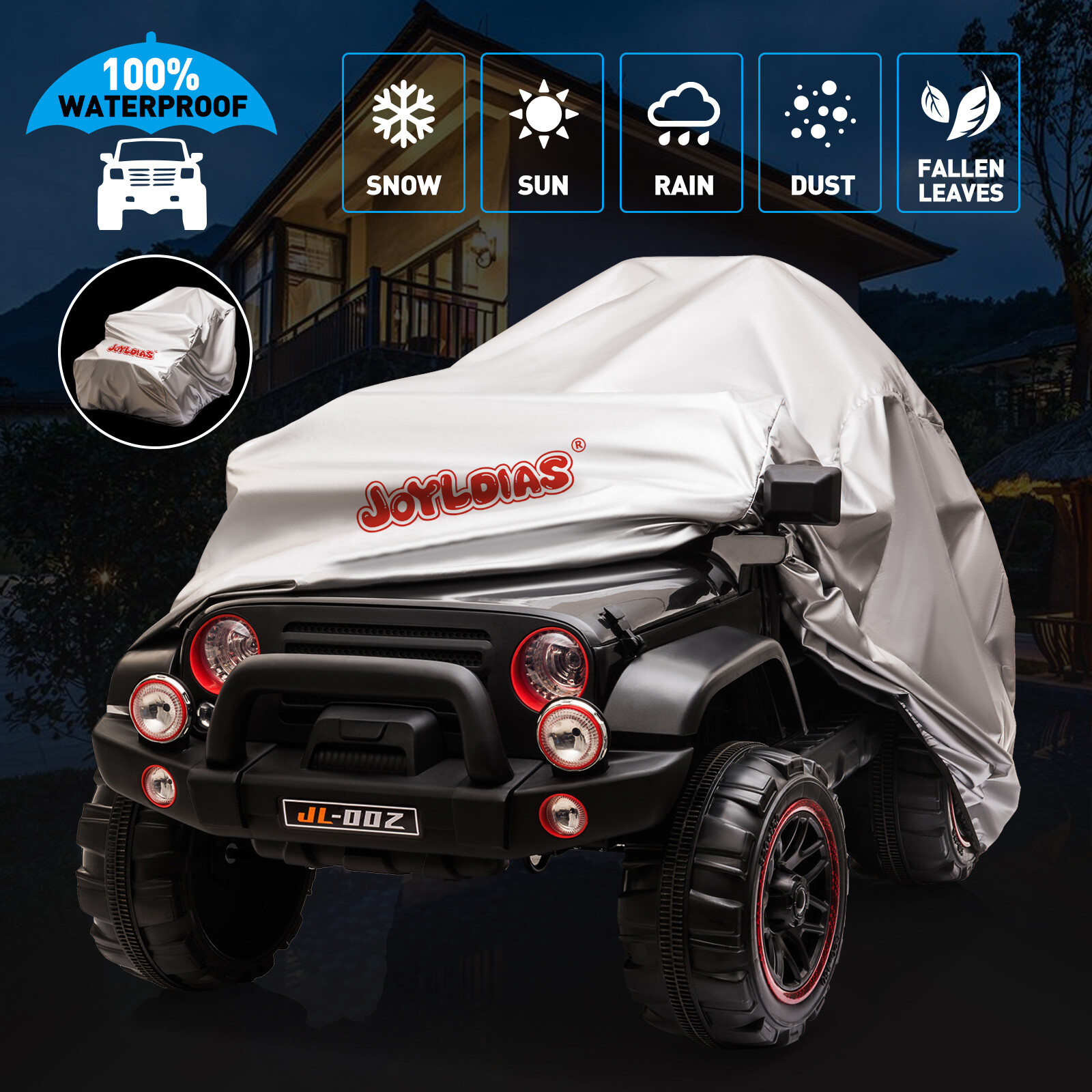 Black 12V Battery Kids Ride On Car Truck 3 Speeds Toy LED MP3 w/Remote,Car Cover