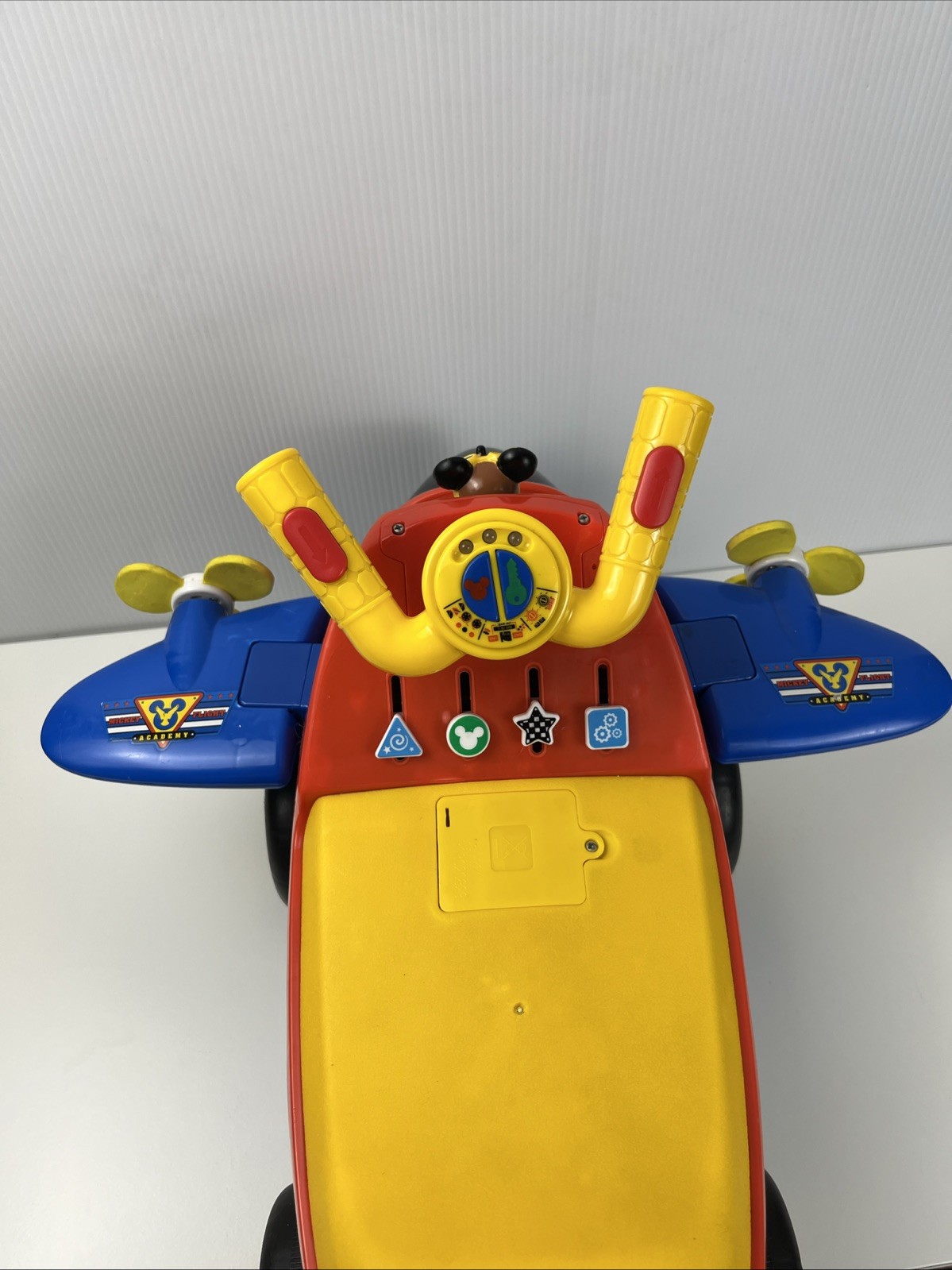 Kiddieland Disney Lights and Sounds Toddler Ride-On Mickey Mouse Plane WORKS