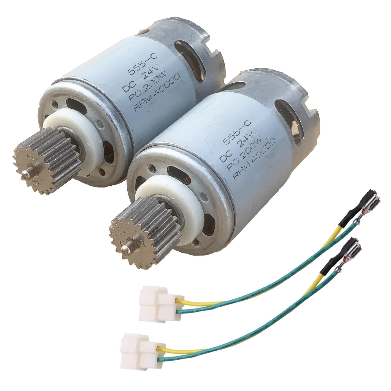 weelye 2 Pcs 24V 40000RPM 19T Children’s Powered Wheel Electric Motor,Drive…
