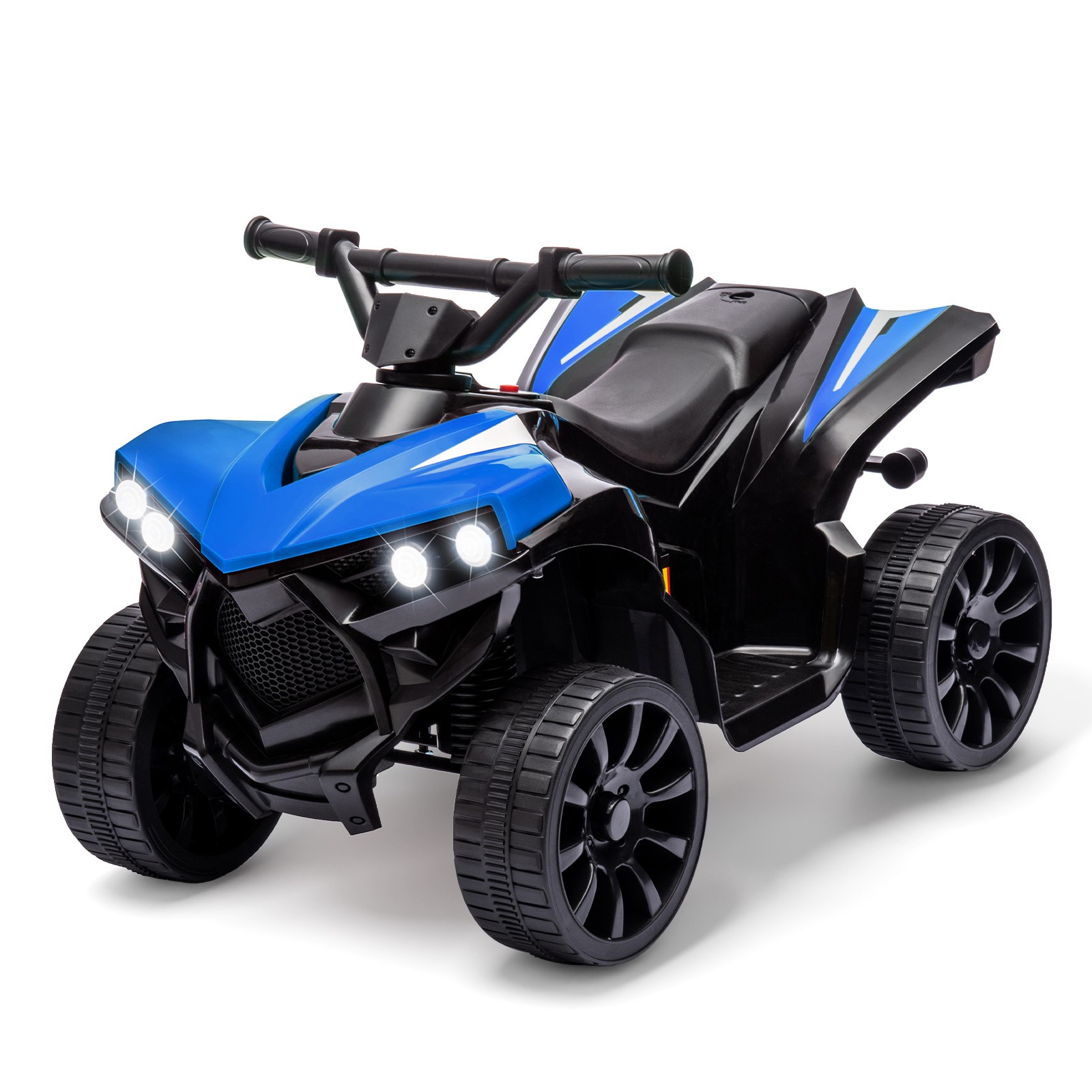 Kids Electric 4 Wheeler Car Ride on Toy 1.86 mph Truck Off-road UTV w/LED Lights