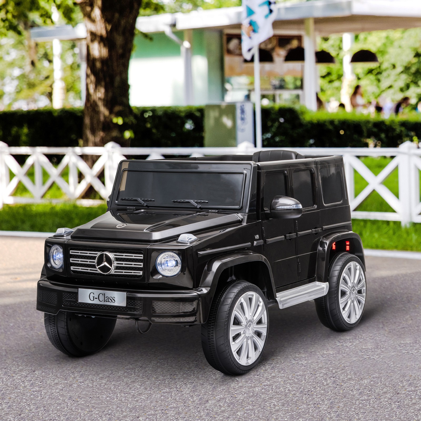 Mercedes Benz G500 Outdoor Electric Kids Car w/ Bright Headlights & Suspension