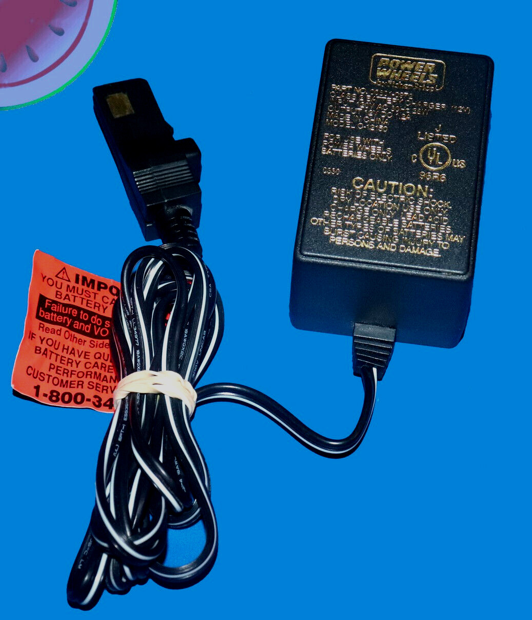 TESTED Charger POWER WHEELS C-12150 AC/DC 12V 1.2amp Fisher Price Supply Adapter