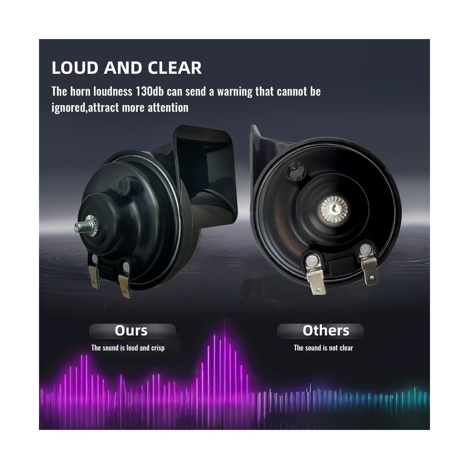 115DB Super Loud Air Horn | 12V Waterproof Electric Snail Horn Replacement Ki…