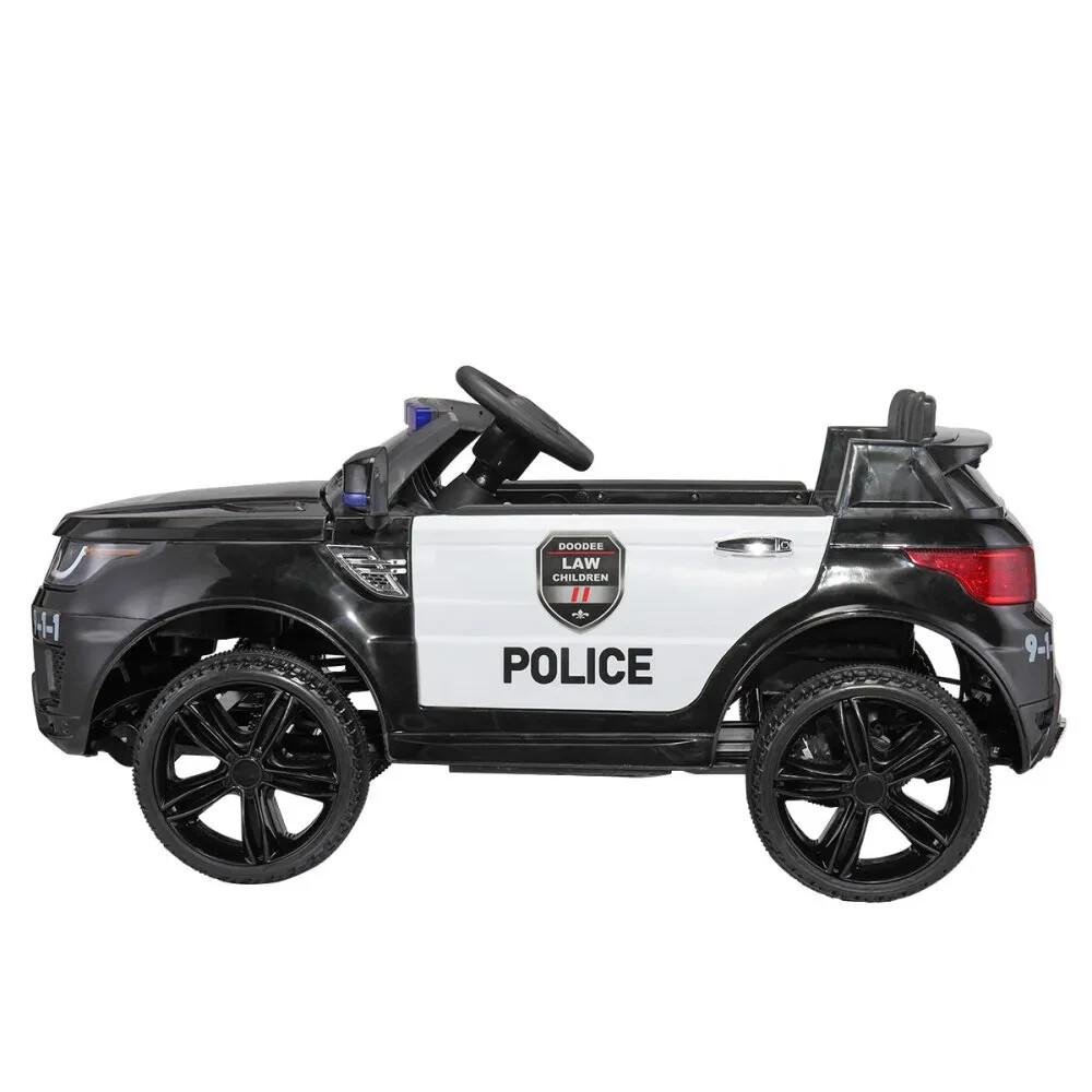 Kids Ride on Police Car with Parental Remote Control 12V Battery Powered Toy
