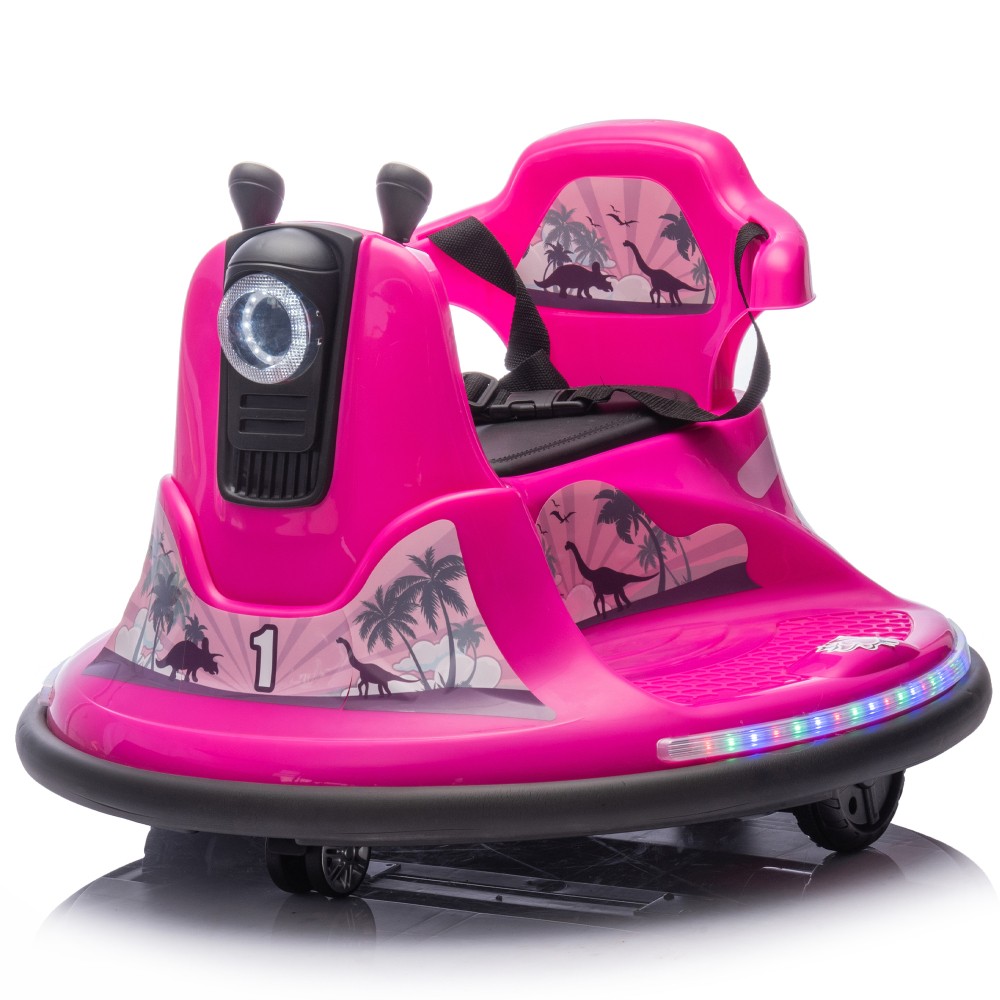 12V Kids Ride On Bumper car W/Parents control,Rotate 360 ° For kids of 2-5